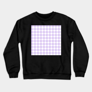 Purple Gingham Crewneck Sweatshirt